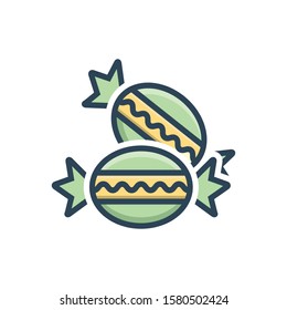 Vector colorful icon for bonbon