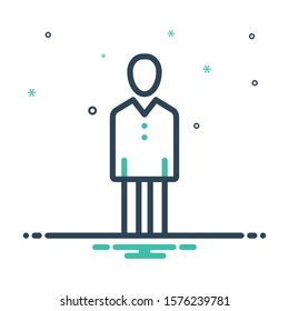 Vector colorful icon for boy