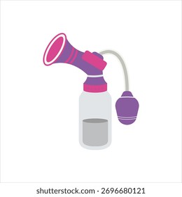 Icono colorido del Vector para el extractor de pecho