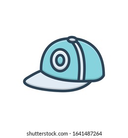 Vector colorful icon for cap