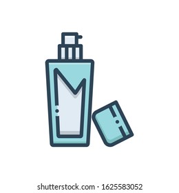 Vector colorful icon for cleanser