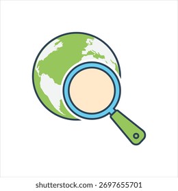 Vector colorido icono para la exploración conceptual