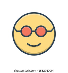 Vector colorful icon for cool