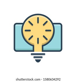 Vector colorful icon for creative