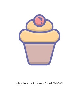 Vector colorful icon for cup