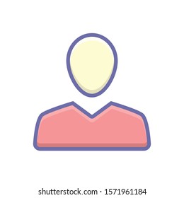 Vector colorful icon for customer