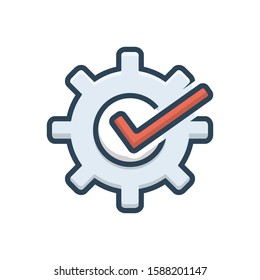 Vector colorful icon for customizable