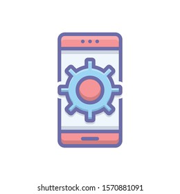 Vector colorful icon for customize