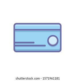 Vector colorful icon for debit