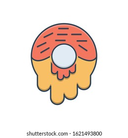 Vector colorful icon for donuts