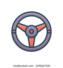 Vector colorful icon for drive