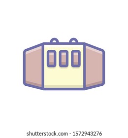 Vector colorful icon for exhibitions