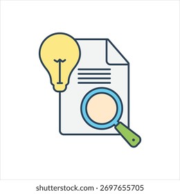 Ícone colorido vetorial para experimentação