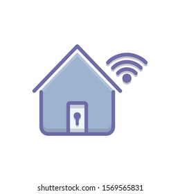 Vector colorful icon for home 