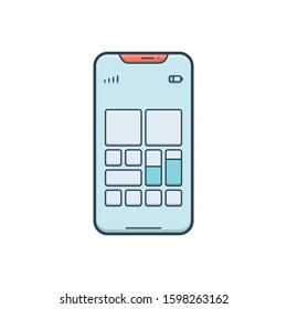 Vector colorful icon for home screen