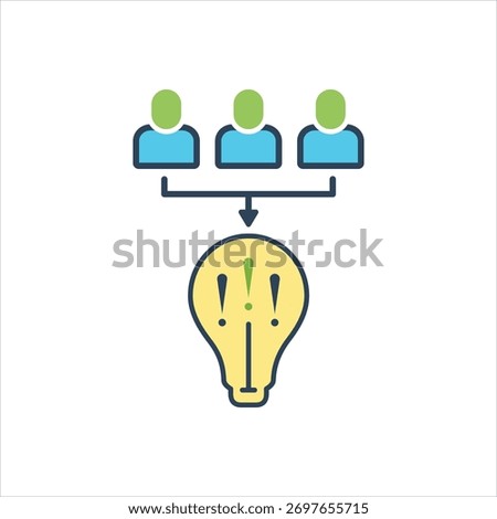 Vector colorful icon for hypothesis