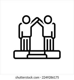 Icono de color vectorial para implicados