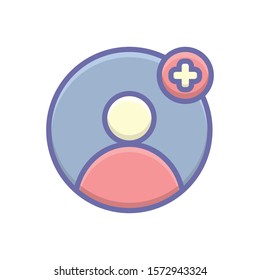 Vector colorful icon for join