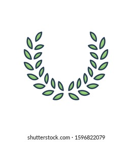 Vector colorful icon for leaves