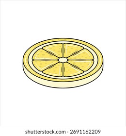 Vector colorful icon for lemons