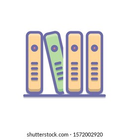 Vector colorful icon for library