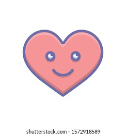 Vector colorful icon for love