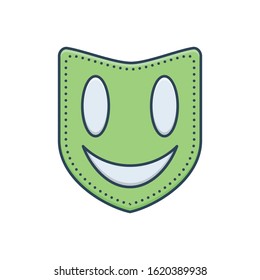 Vector colorful icon for mask