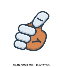 Vector colorful icon for me