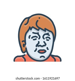 Vector colorful icon for meme