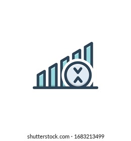 Vector colorful icon for network