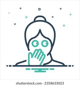 Vector colorful icon for oops