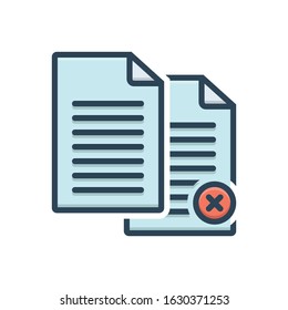 Vector Colorful Icon For Paperless