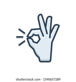 Vector colorful icon for perfect