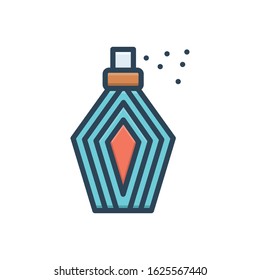 Vector colorful icon for perfumes