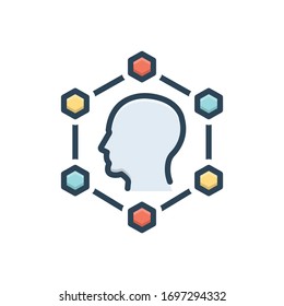 Vector colorful icon for planning