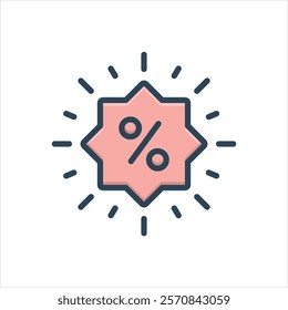 Vector colorful icon for promotion