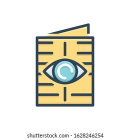 Vector colorful icon for read only