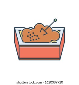 Vector colorful icon for sandbox