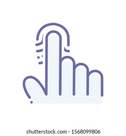 Vector colorful icon for scanning