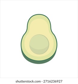 Vector colorful icon for seedless avocado