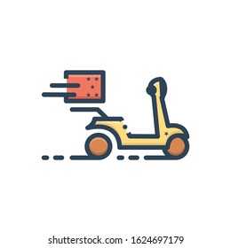 Vector colorful icon for shipping