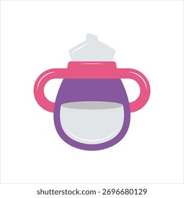 Vetor ícone colorido para sippy cup