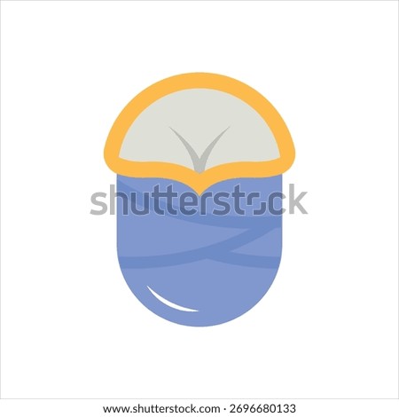 Vector colorful icon for sleep sack