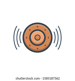 Vector colorful icon for speaker