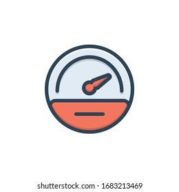 Vektorillustration bunter Symbol für Geschwindigkeit