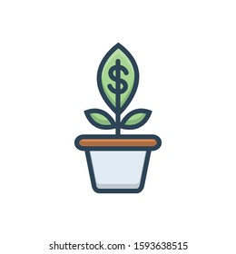 Vector colorful icon for startup