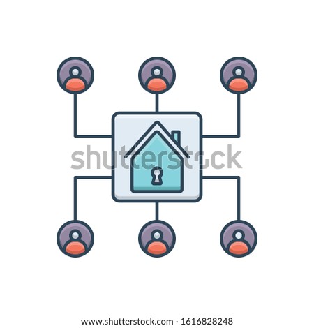 Vector colorful icon for  storage