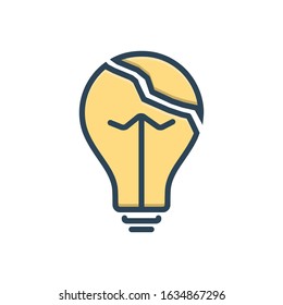 Vector colorful icon for useless