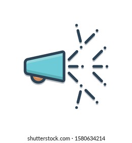 Vector colorful icon for viral