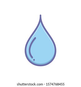 Vector colorful icon for water